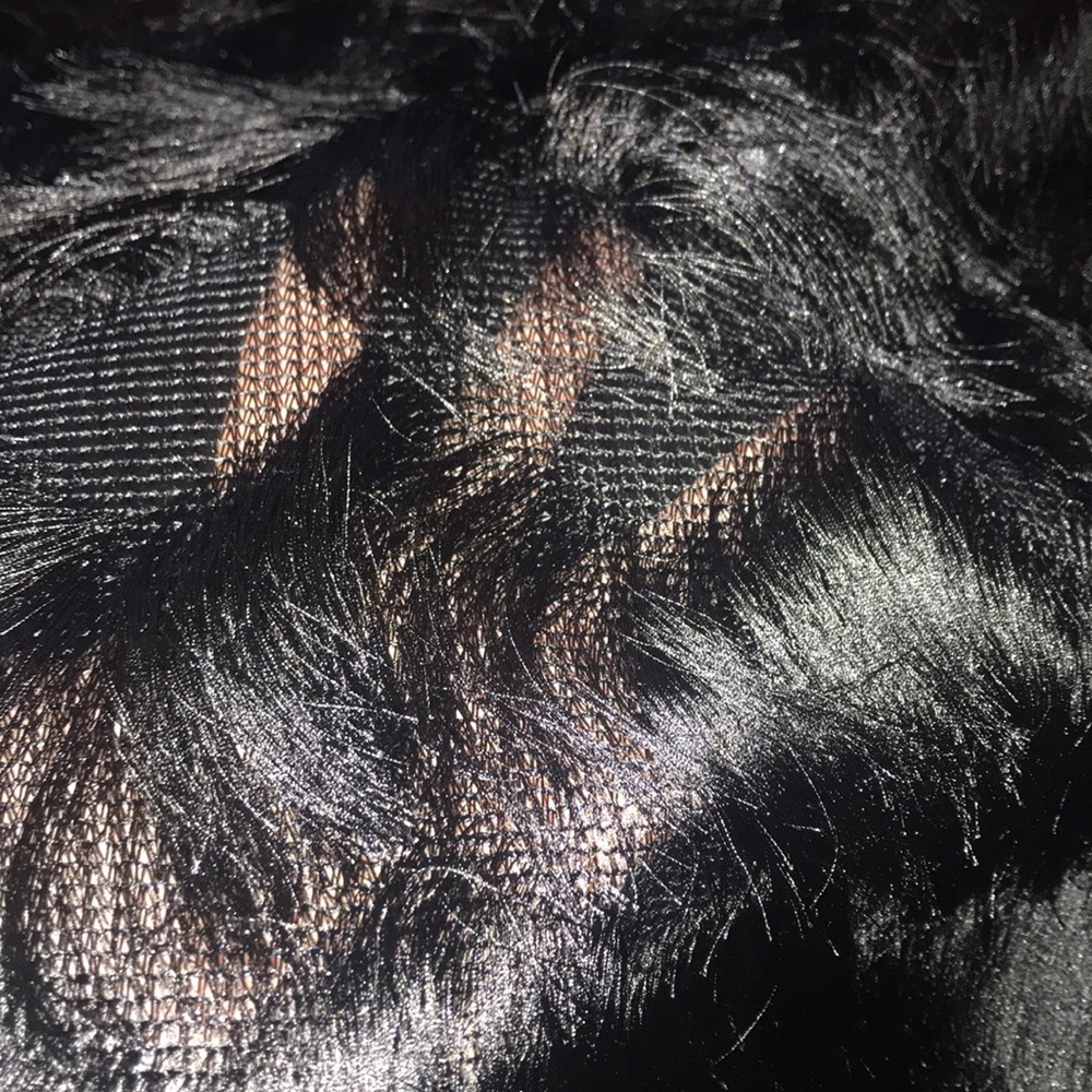 H&M short sleeve fringe top in black,XS!GORGOUES - Picture 4 of 5